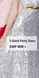 V-Neck Party Dress