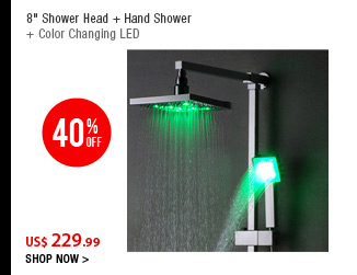 8" Shower Head + Hand Shower