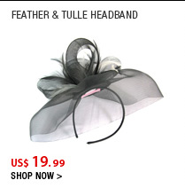Feather & Tulle Headband