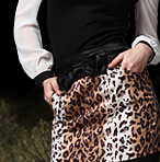 Lovely Bow Leopard Skirt