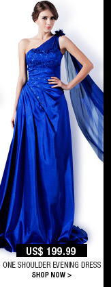 One Shoulder Evening Dress