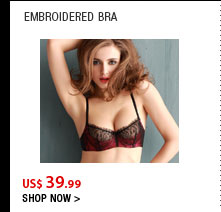 Embroidered Bra