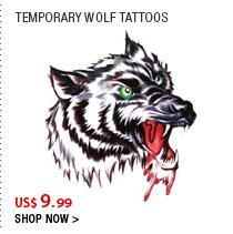 Temporary Wolf Tattoos