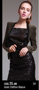 Gold Chiffon Blazer