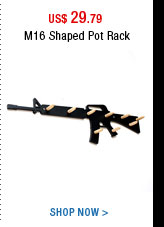 M16 Shaped Pot Rack