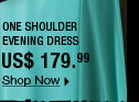 One Shoulder Evening Dress