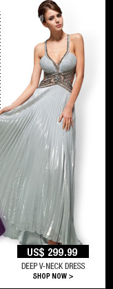 Deep V-Neck Dress
