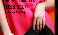 Neon Cut Out Dress