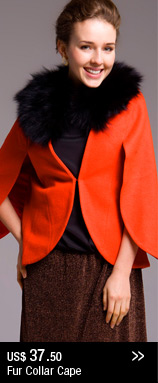 Fur Collar Cape