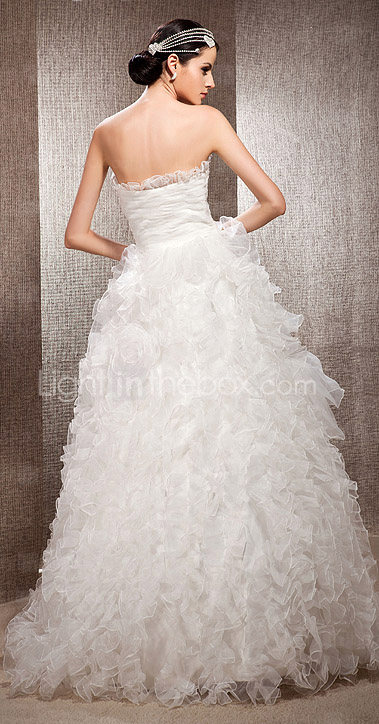 A Line Sweetheart Floor Length Organza Wedding Dress 206357 2018 29999 1758