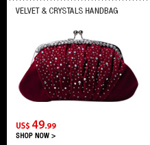 Velvet & Crystals Handbag
