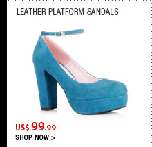 Leather Platform Sandals