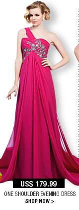 One Shoulder Evening Dress