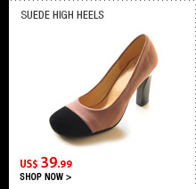 Suede High Heels