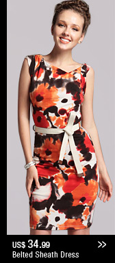 Belted Sheath Dress