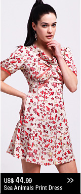 Sea Animals Print Dress