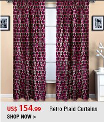 Retro Plaid Curtains