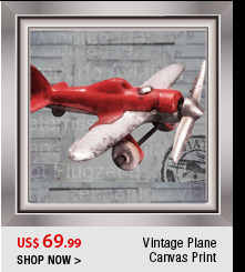 Vintage Plane Canvas Print