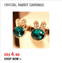 Crystal Rabbit Earrings