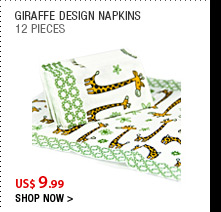 Giraffe Design Napkins 