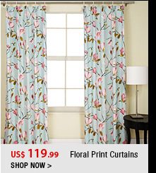 Floral Print Curtains