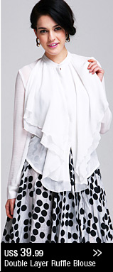 Double Layer Ruffle Blouse