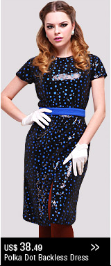 Polka Dot Backless Dress