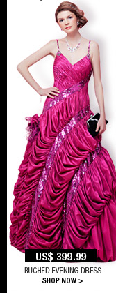 Ruched Evening Dress