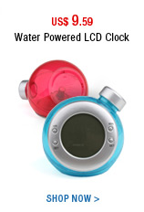 Water Powered LCD Clock