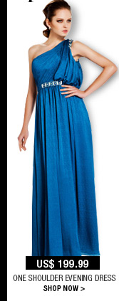 One Shoulder Evening Dress