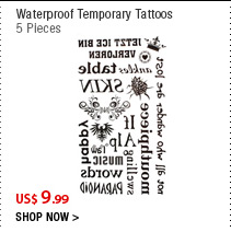 Waterproof Temporary Tattoos