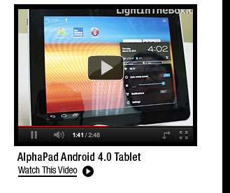 AlphaPad Android 4.0 Tablet