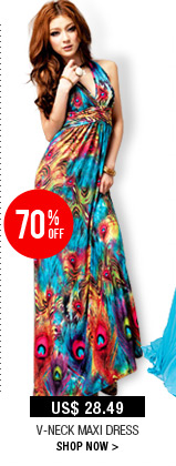 V-neck Maxi Dress