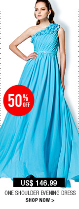 One Shoulder Evening Dress