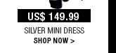Silver Mini Dress