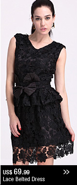 Lace Belted Dress