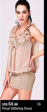 Floral Glittering Dress