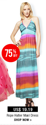 Rope Halter Maxi Dress
