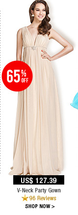 V-Neck Party Gown