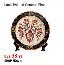 Hand-Painted Ceramic Plate