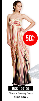 Sheath Evening Dress