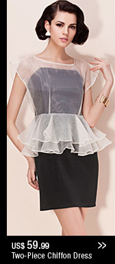 Two-Piece Chiffon Dress
