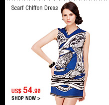 Scarf Chiffon Dress