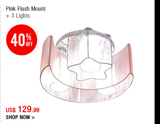 Pink Flush Mount 