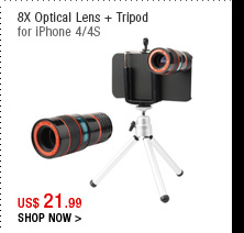8X Optical Lens + Tripod 