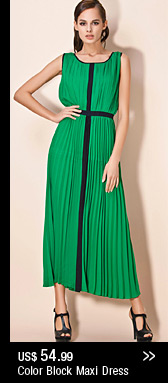 Color Block Maxi Dress