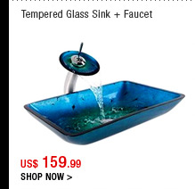 Tempered Glass Sink + Faucet