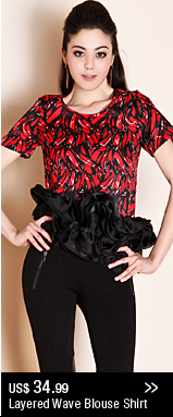 Layered Wave Blouse Shirt