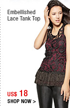 Embellished Lace Tank Top