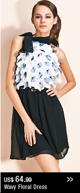 Wavy Floral Dress